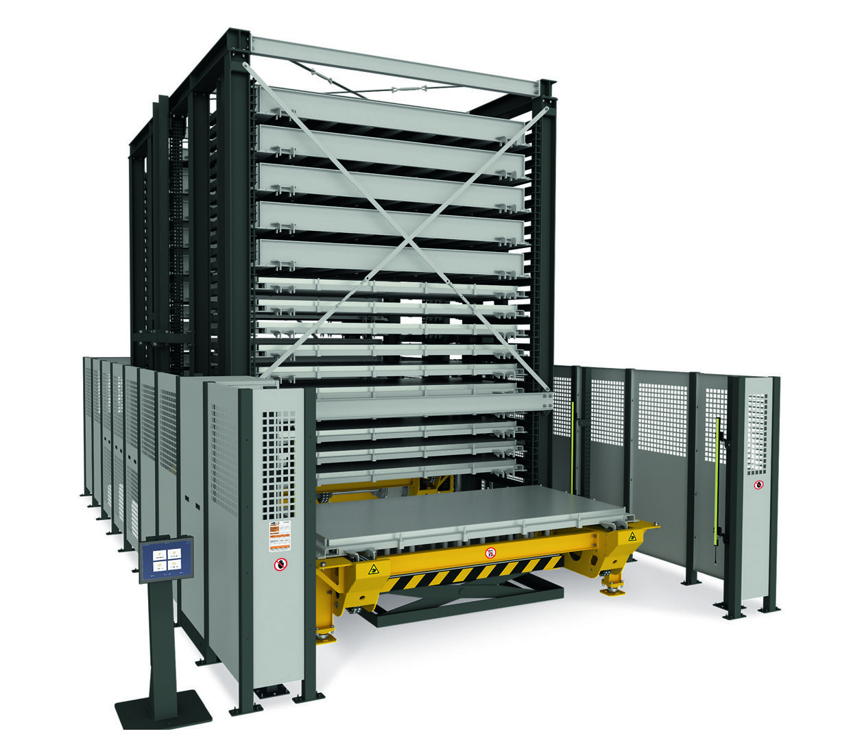 Автоматизированные лифтовые склады для листа и тяжелых грузов
